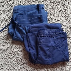 Navy scrub pants- xs petite